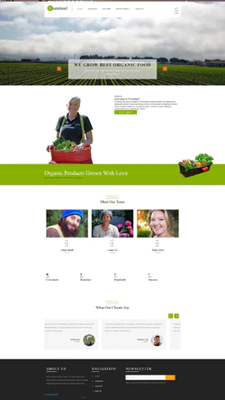 Bootstra响应式的农业农田开发生产企业网站模板