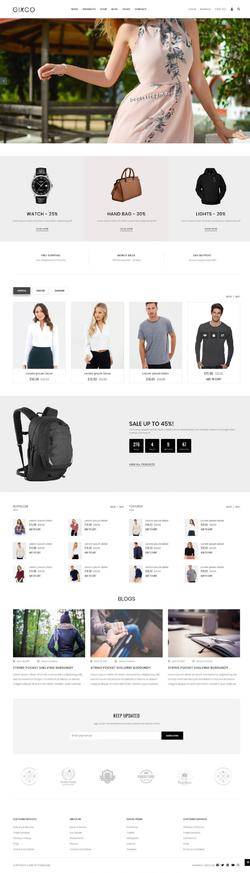 HTML响应式电子购物网站模板