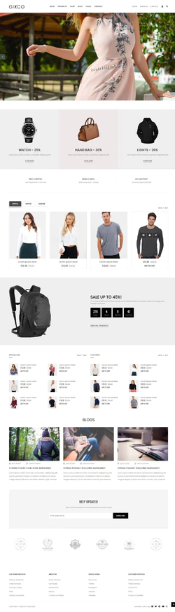 HTML响应式电子购物网站模板