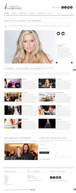 H5时尚模特社交网站平台模板
