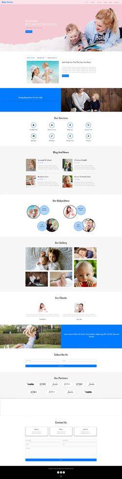 H5响应式婴幼儿家政网站模板