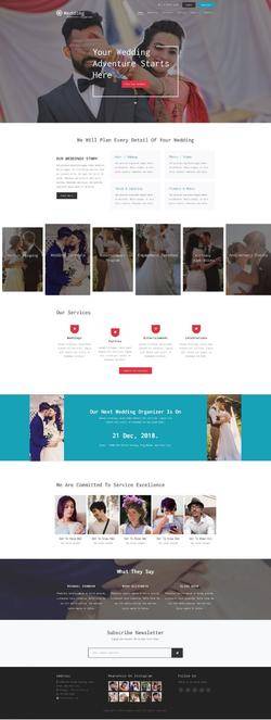 婚纱摄影拍摄网站模板