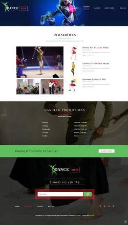 响应式舞蹈培训教育机构网站建设模板
