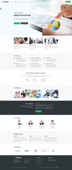 Bootstrap金融商务网站模板