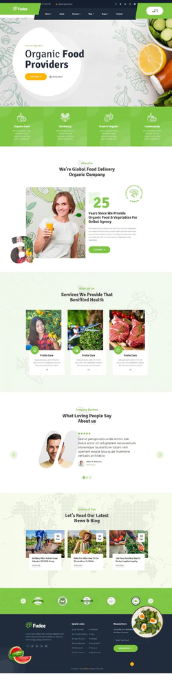 绿色培育生态水果农场线上推广品牌网站模板