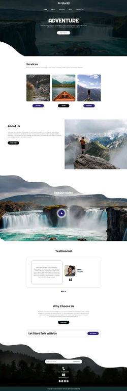 旅游网站网页设计源码，响应式旅游网站设计模板