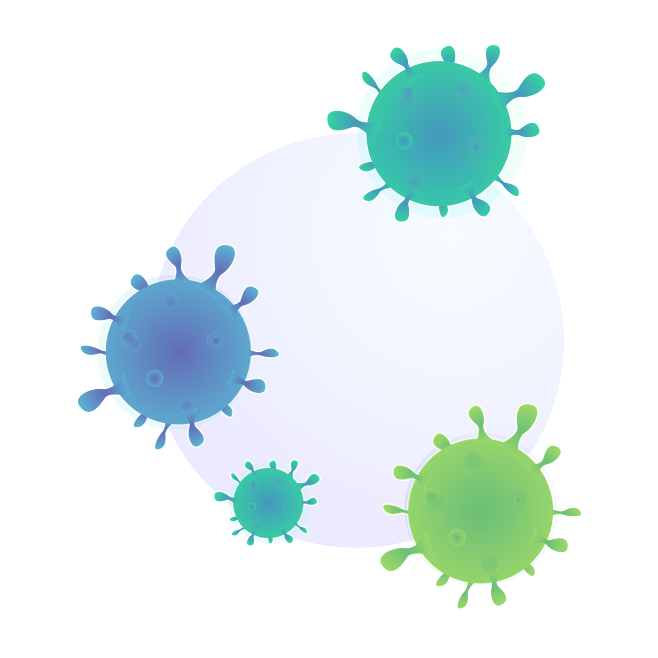 新型冠状病毒细菌PNG免抠元素