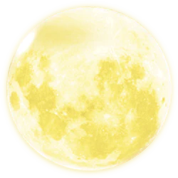 中秋节金黄色月亮装饰元素下载