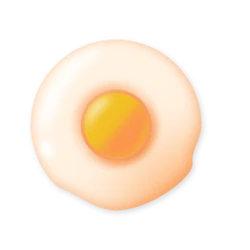 煎鸡蛋逼真拟似物模型免抠元素