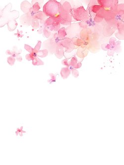 粉色樱花装饰元素