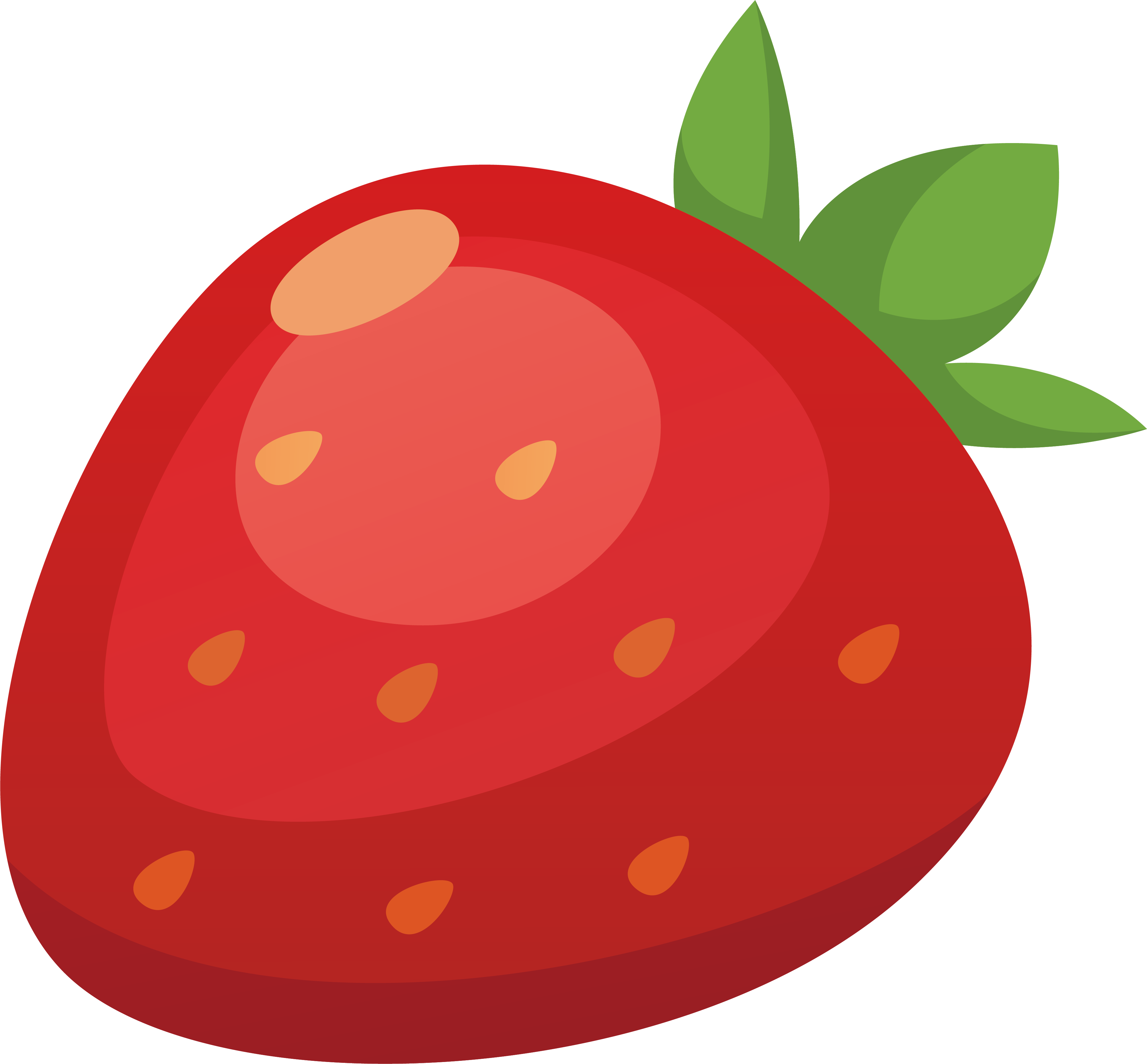 卡通水果草莓装饰元素