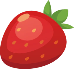 卡通水果草莓装饰元素