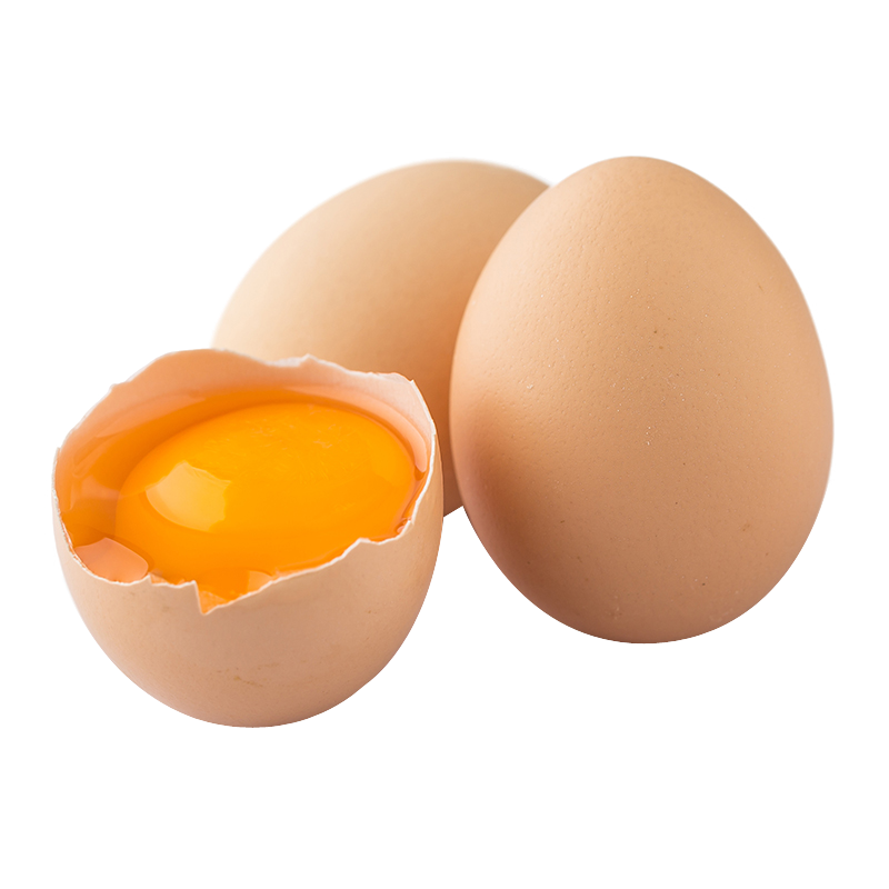 生鸡蛋蛋黄装饰元素
