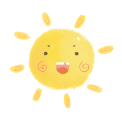 卡通可爱表情太阳装饰元素