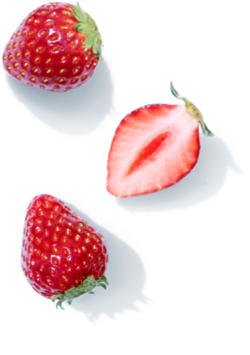 实拍新鲜水果草莓装饰元素