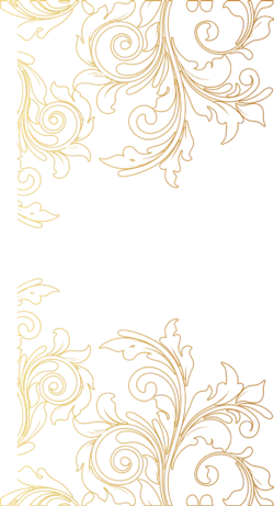 欧式高端金色渐变花纹边框装饰元素