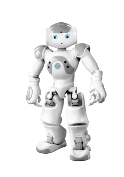 智能AI银白机器人实拍装饰元素