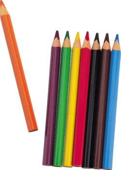 文具铅笔彩色铅笔绘画工具装饰元素