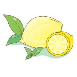 黄色卡通水果柠檬装饰元素