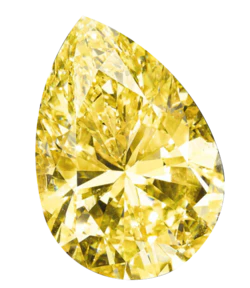 黄色免抠锥形宝石