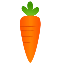 橙色卡通绿叶胡萝卜手绘蔬菜矢量元素
