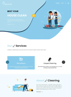 房屋清洁专家_地毯清理商务服务HTML5模板